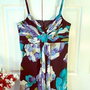 FULLY LINED SPAGHETTI STRAP CHIFFON DRESS 16 NWOT